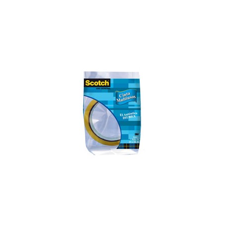 CINTA ADHESIVA DE POLIPROPILENO SCOTCH BOPP TRANSPARENTE DE 24 MM X 65 M 1 PZA