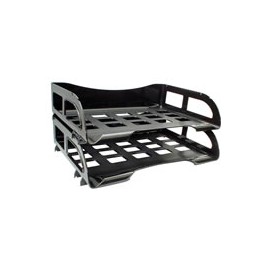 CHAROLA APILABLE SABLON PLASTICO COLOR NEGRO