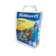 PIN PELIKAN CON CABEZA PLASTICA DE COLORES CON PUNTA DE METAL 1 BLISTER CON 100 PIEZAS