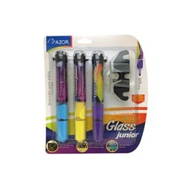MARCADORES PARA VIDRIO AZOR AQUARELO GLASS JUNIOR 1 PAQUETE CON 3 PIEZAS