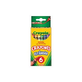 CRAYONES CRAYOLA COLOR SURTIDO CAJA CON 6 PIEZAS