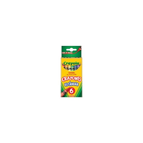 CRAYONES CRAYOLA COLOR SURTIDO CAJA CON 6 PIEZAS