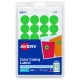 ETIQUETAS CIRCULARES VERDES AVERY 2109 DE 1.9 CM DIAMETRO 1 PAQUETE