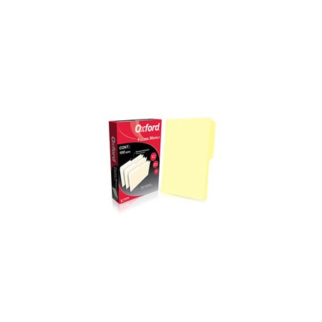 FOLDER PENDAFLEX M751YEL TAMAÑO OFICIO 1 PAQUETE CON 100 PIEZAS