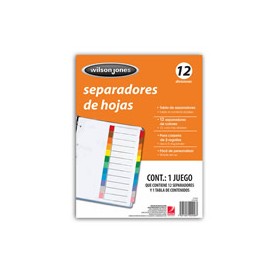 SEPARADOR WILSON JONES P2458 CON 12 DIVISIONES